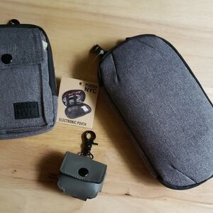 Tech Pouch/Hybrid Pouch/Airpod Case Steve Madden Gray